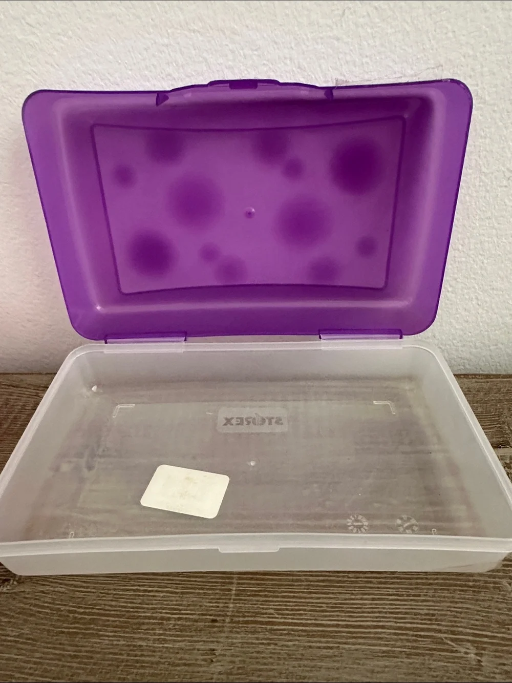 Stackable Pink and Purple Plastic Storage Boxes - Home Organization